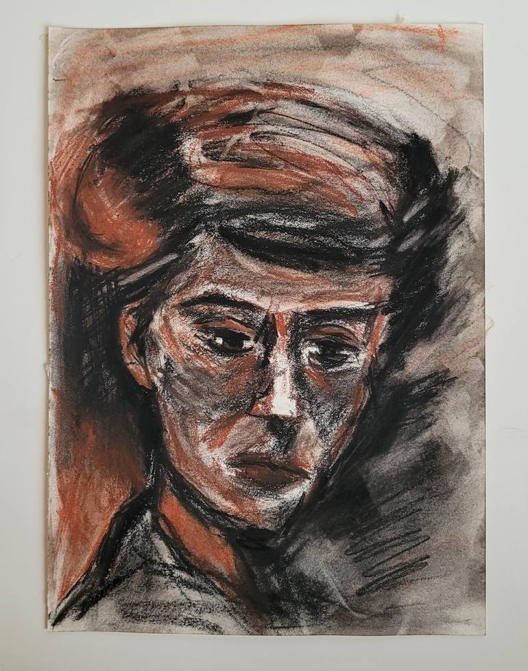 Original Contemporary People Drawing by Cornelia Ilie
