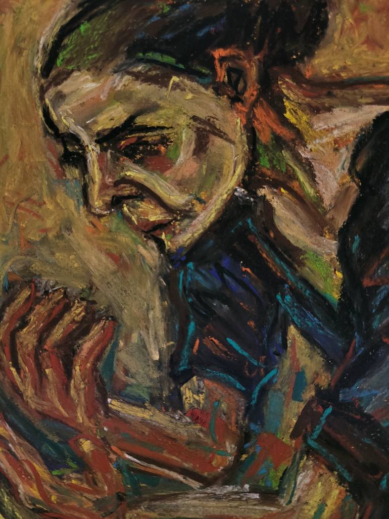 Original Expressionism People Drawing by Cornelia Ilie