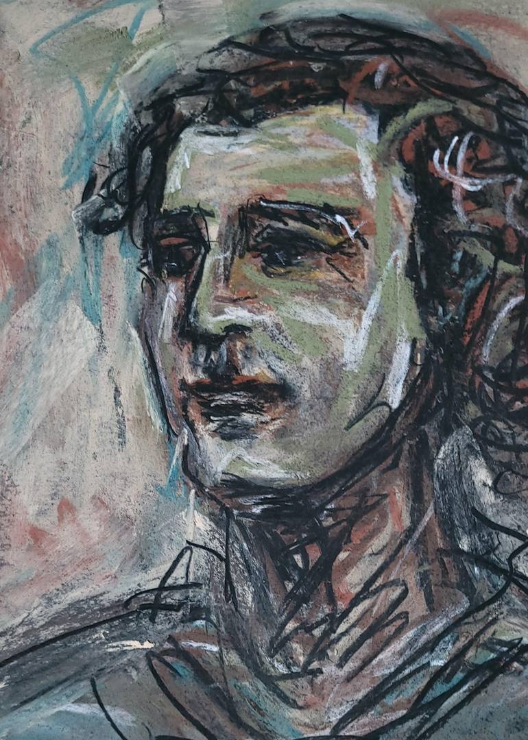 Original Expressionism People Drawing by Cornelia Ilie