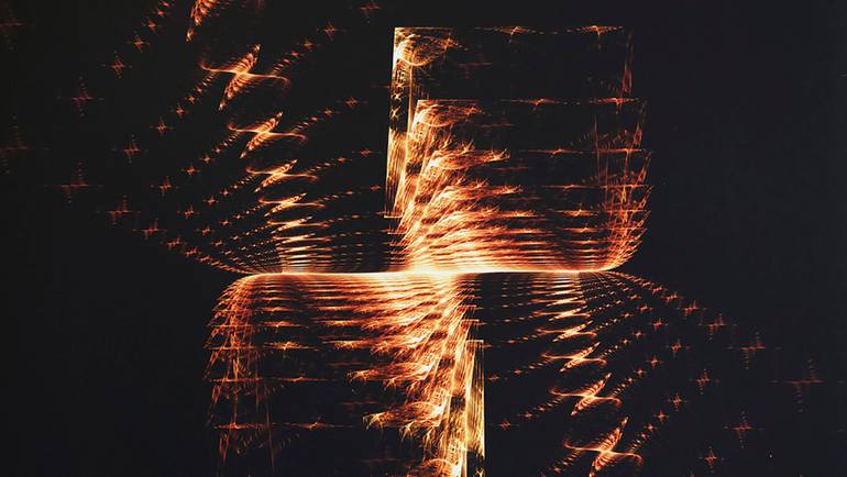 Original Abstract Geometric Digital by Manu Martín