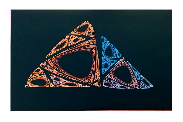 Original Abstract Geometric Digital by Manu Martín