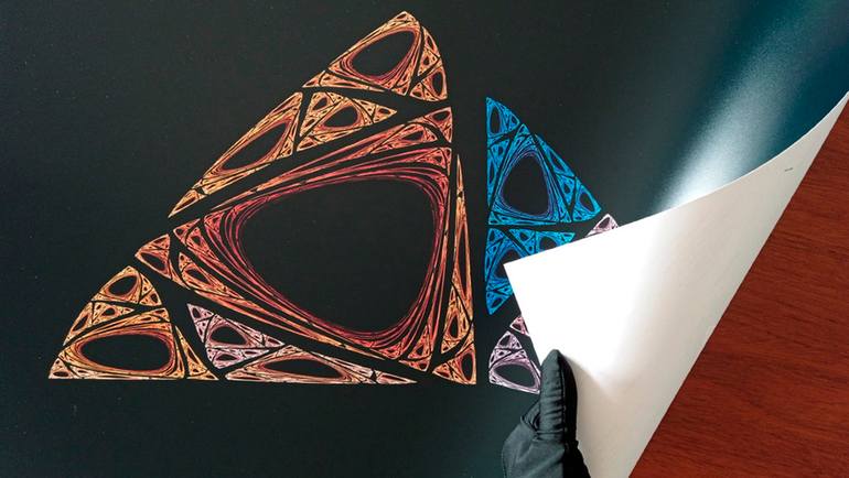 Original Abstract Geometric Digital by Manu Martín