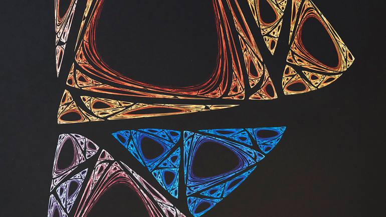 Original Abstract Geometric Digital by Manu Martín