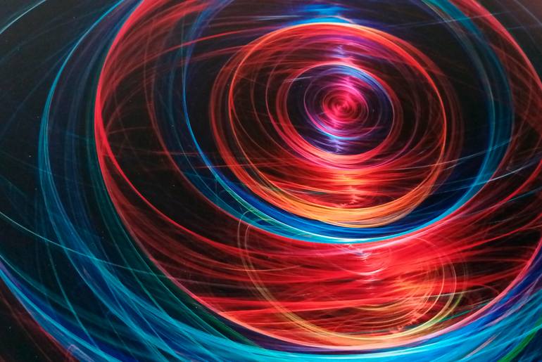 Original Abstract Geometric Digital by Manu Martín