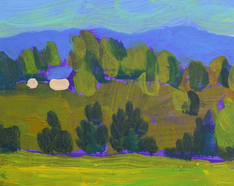 Original Expressionism Landscape Painting by Mykola Kozlovskyi