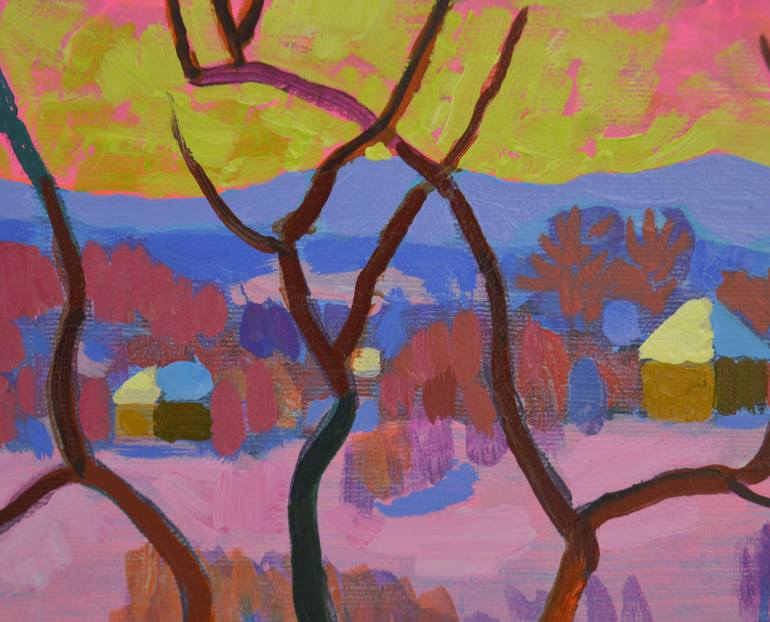Original Expressionism Landscape Painting by Mykola Kozlovskyi