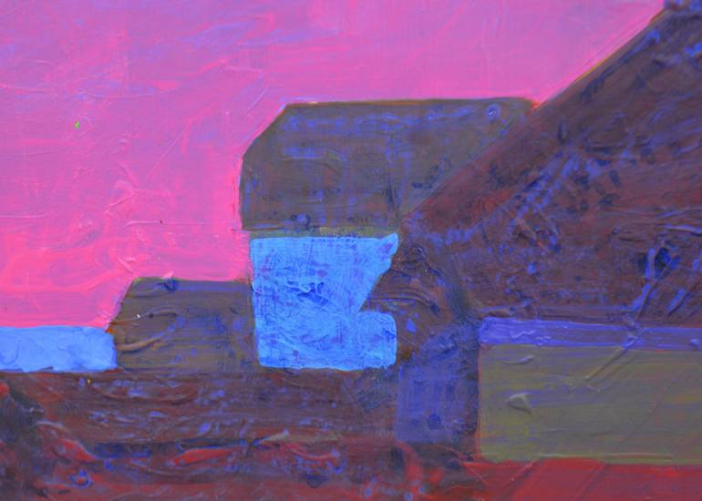 Original Abstract Expressionism Landscape Painting by Mykola Kozlovskyi