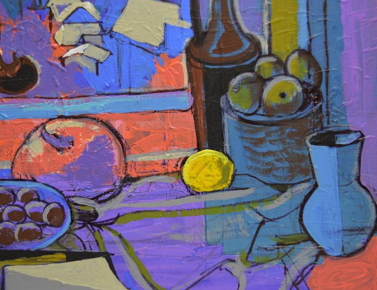 Original Expressionism Still Life Painting by Mykola Kozlovskyi