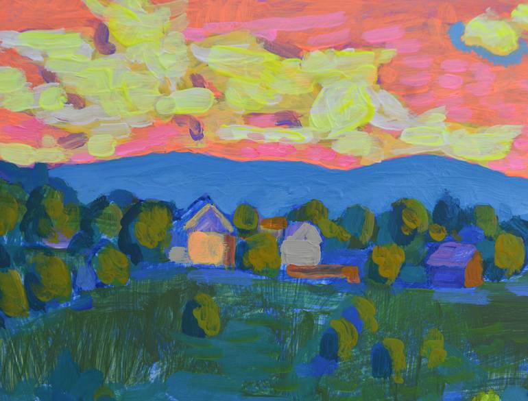 Original Fauvism Landscape Painting by Mykola Kozlovskyi