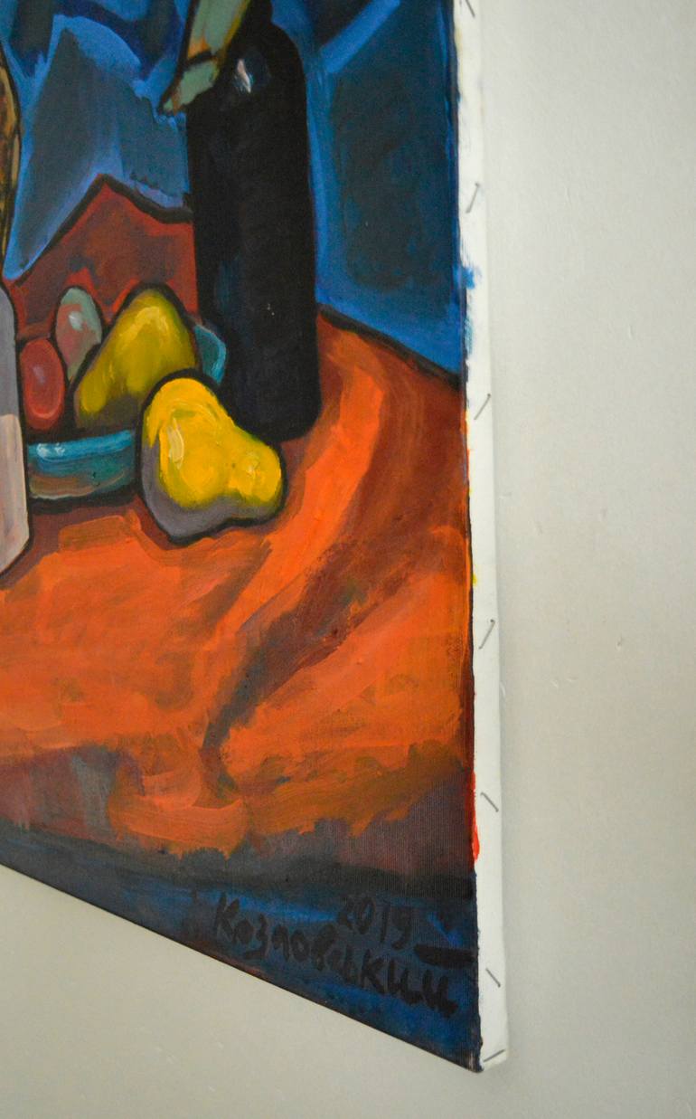 Original Abstract Expressionism Still Life Painting by Mykola Kozlovskyi