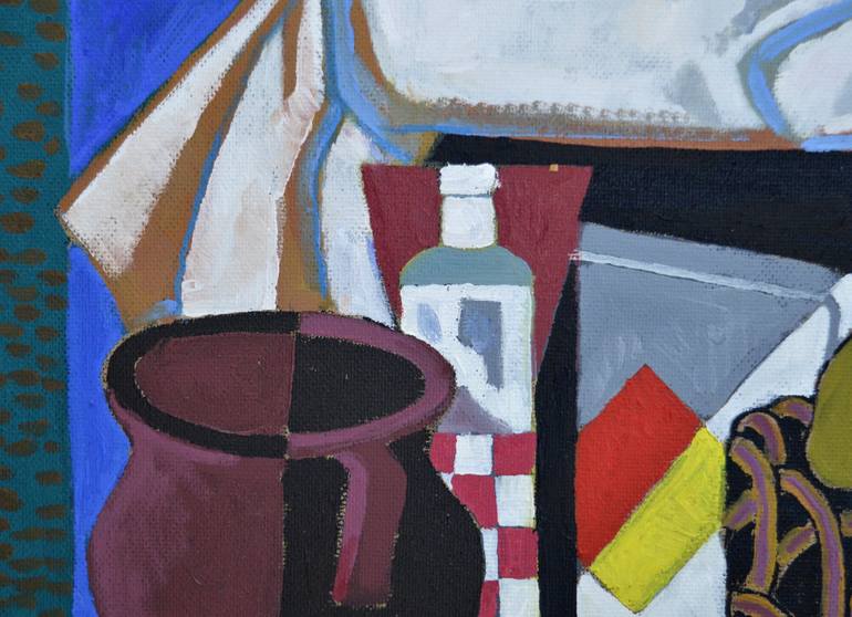 Original Cubism Still Life Painting by Mykola Kozlovskyi