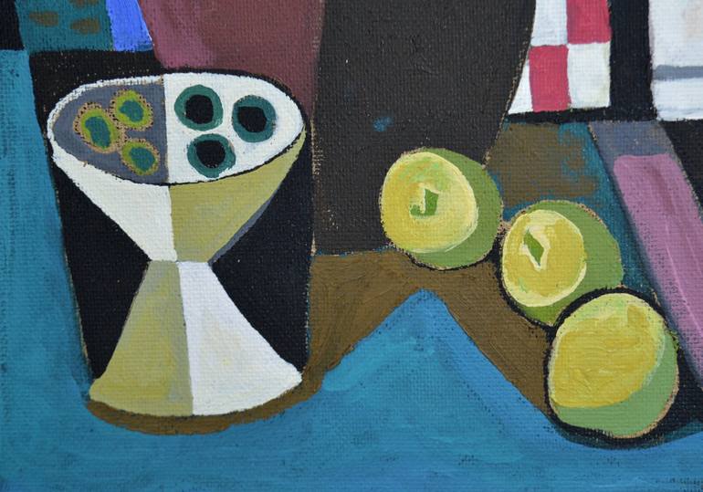 Original Cubism Still Life Painting by Mykola Kozlovskyi