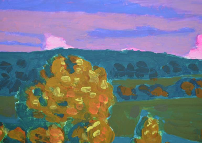 Original Fauvism Landscape Painting by Mykola Kozlovskyi