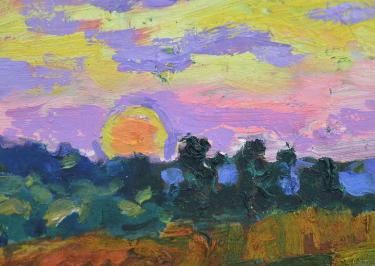 Original Impressionism Landscape Painting by Mykola Kozlovskyi