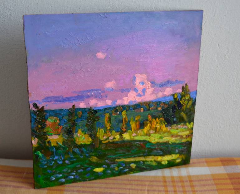 Original Abstract Expressionism Landscape Painting by Mykola Kozlovskyi