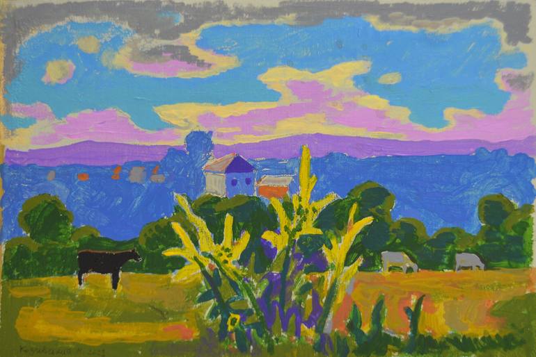 Print of Fauvism Landscape Paintings by Mykola Kozlovskyi