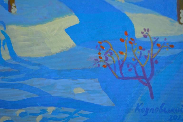 Original Expressionism Landscape Painting by Mykola Kozlovskyi