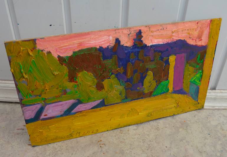 Original Expressionism Landscape Painting by Mykola Kozlovskyi