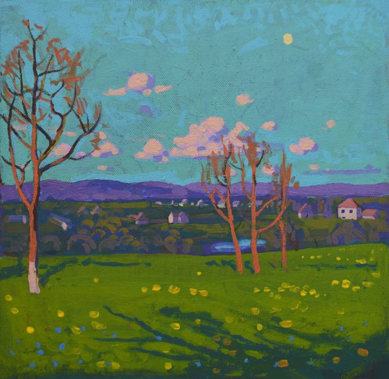 Print of Impressionism Landscape Paintings by Mykola Kozlovskyi
