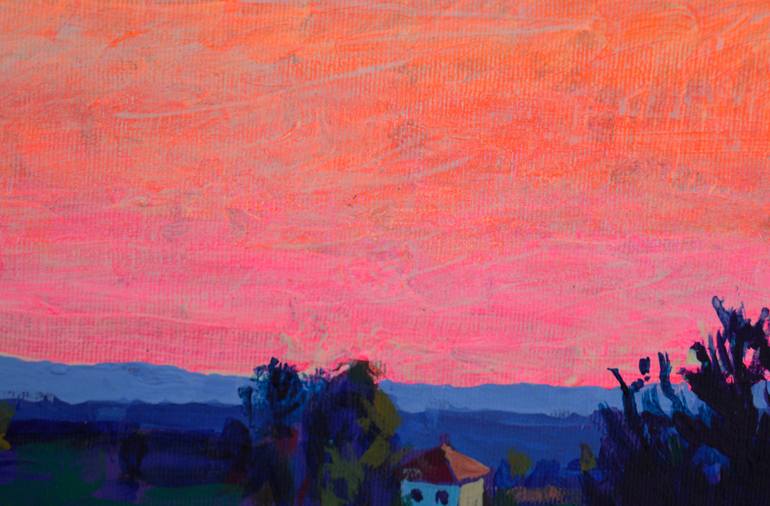 Original Abstract Expressionism Landscape Painting by Mykola Kozlovskyi