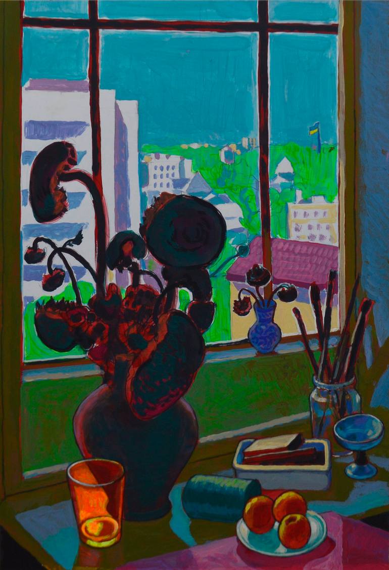 Print of Fauvism Still Life Paintings by Mykola Kozlovskyi