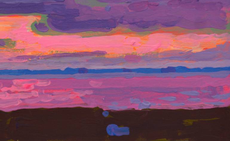 Original Expressionism Landscape Painting by Mykola Kozlovskyi