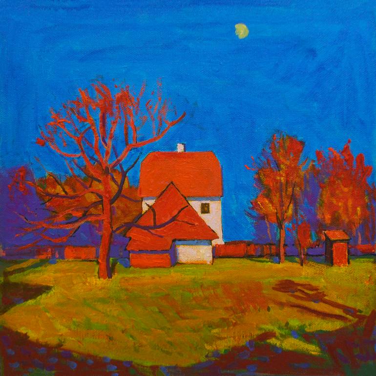 Print of Expressionism Landscape Paintings by Mykola Kozlovskyi