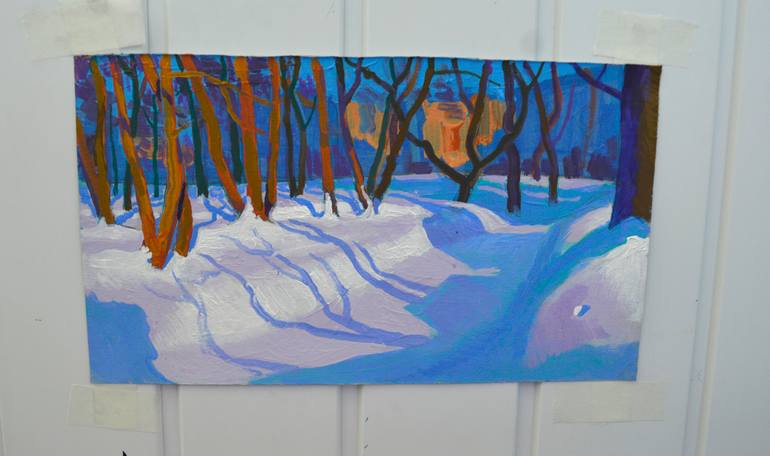 Original Expressionism Landscape Painting by Mykola Kozlovskyi