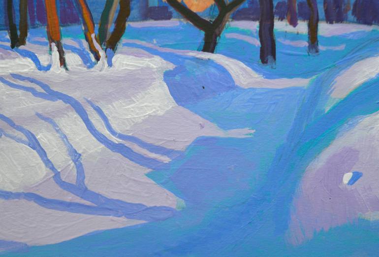 Original Expressionism Landscape Painting by Mykola Kozlovskyi