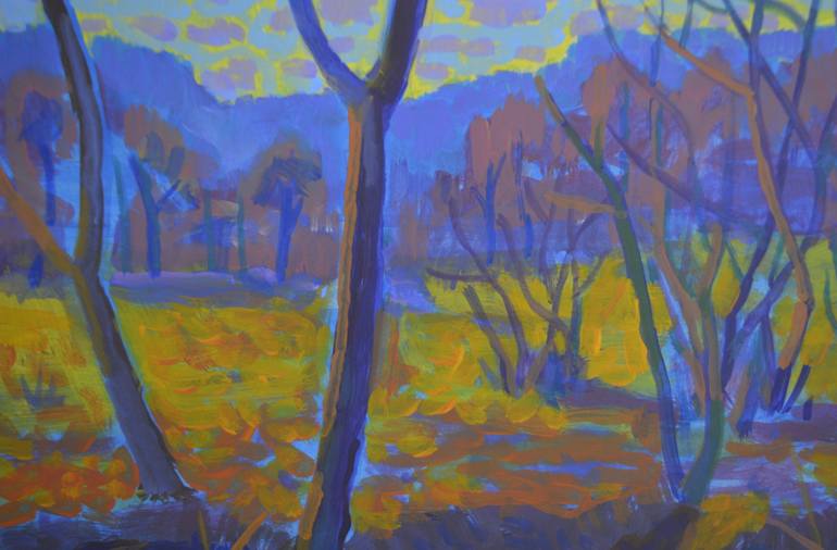 Original Impressionism Landscape Painting by Mykola Kozlovskyi