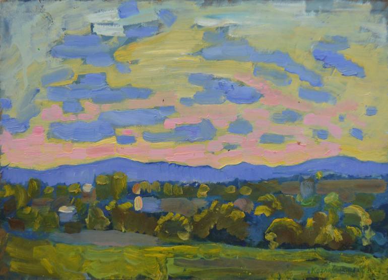 Original Impressionism Landscape Paintings by Mykola Kozlovskyi