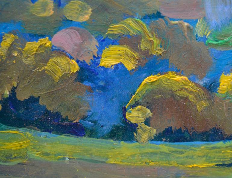 Original Expressionism Landscape Painting by Mykola Kozlovskyi
