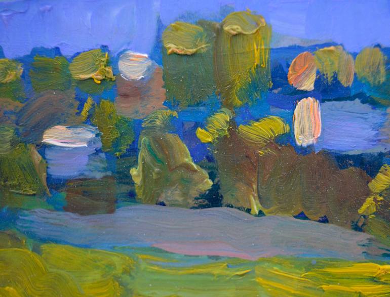 Original Expressionism Landscape Painting by Mykola Kozlovskyi