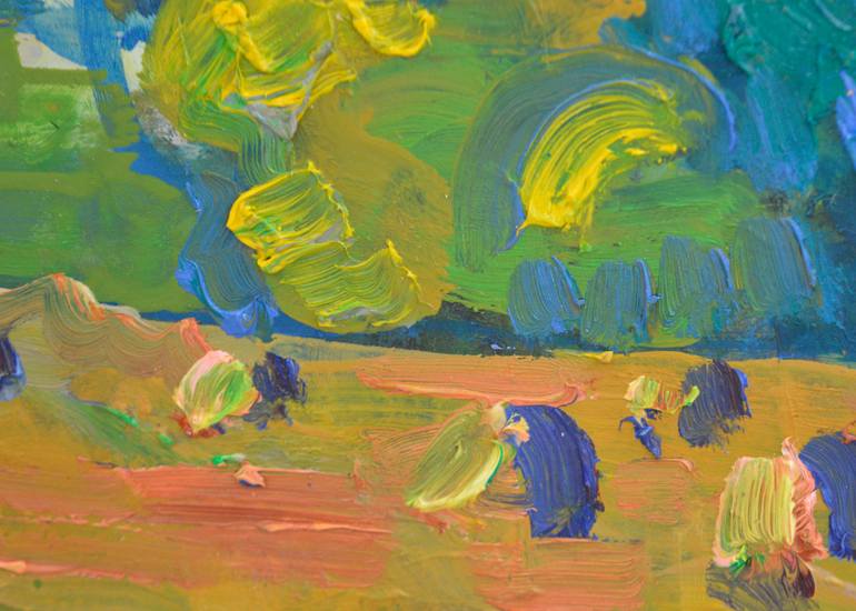 Original Expressionism Landscape Painting by Mykola Kozlovskyi