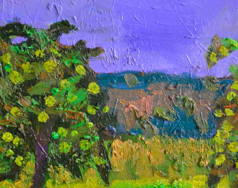 Original Abstract Expressionism Landscape Painting by Mykola Kozlovskyi