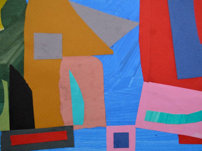 Original Abstract Expressionism Abstract Collage by Mykola Kozlovskyi