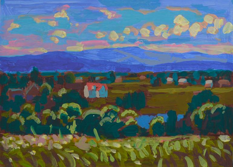Print of Expressionism Landscape Paintings by Mykola Kozlovskyi