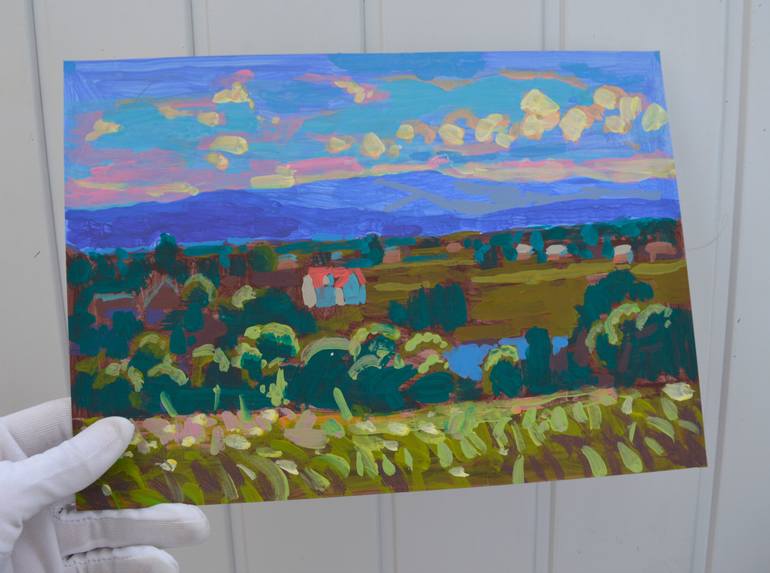 Original Expressionism Landscape Painting by Mykola Kozlovskyi