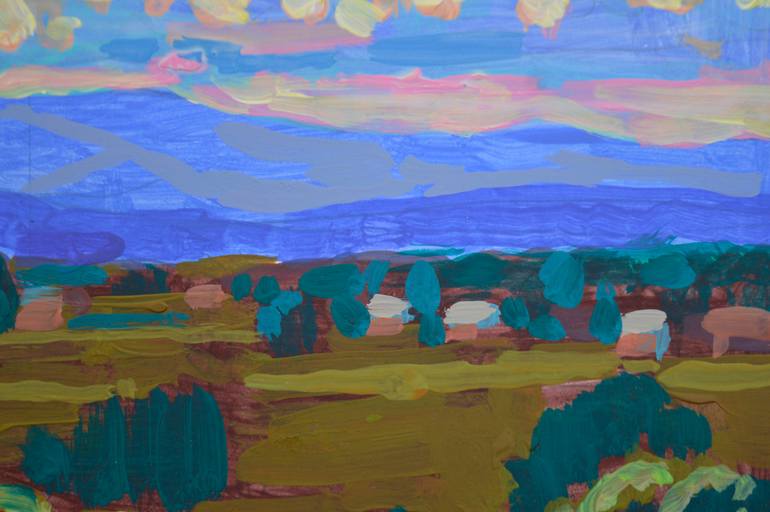 Original Expressionism Landscape Painting by Mykola Kozlovskyi