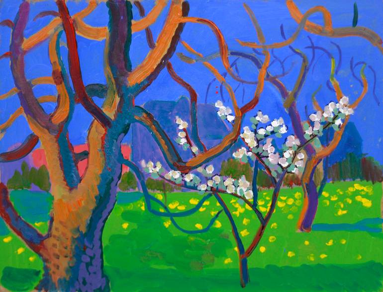 Print of Fauvism Landscape Paintings by Mykola Kozlovskyi