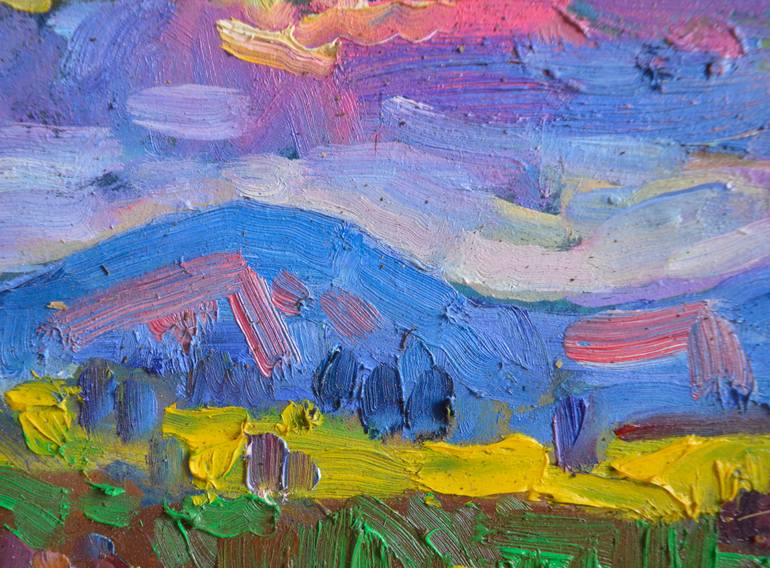 Original Expressionism Landscape Painting by Mykola Kozlovskyi