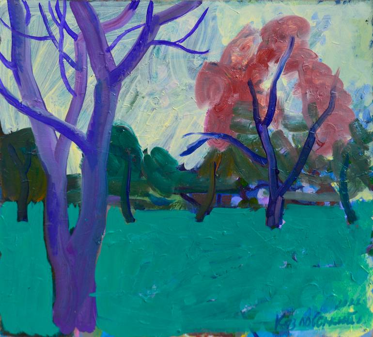 Print of Expressionism Landscape Paintings by Mykola Kozlovskyi