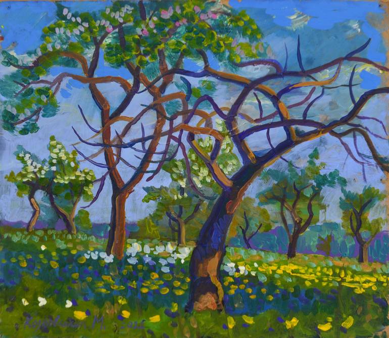 Print of Impressionism Landscape Paintings by Mykola Kozlovskyi
