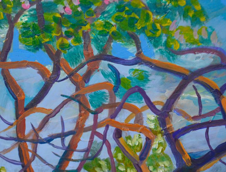 Original Expressionism Landscape Painting by Mykola Kozlovskyi