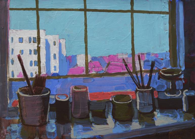 Print of Fauvism Still Life Paintings by Mykola Kozlovskyi