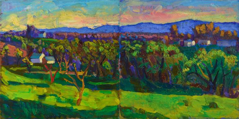 Print of Fauvism Landscape Paintings by Mykola Kozlovskyi