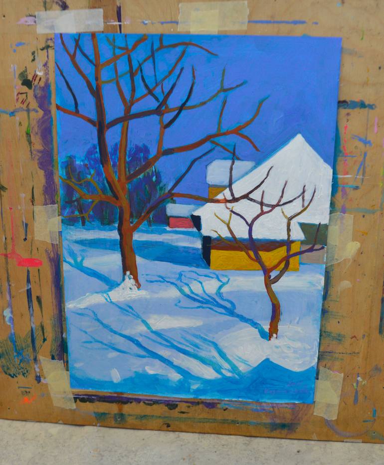 Original Expressionism Landscape Painting by Mykola Kozlovskyi