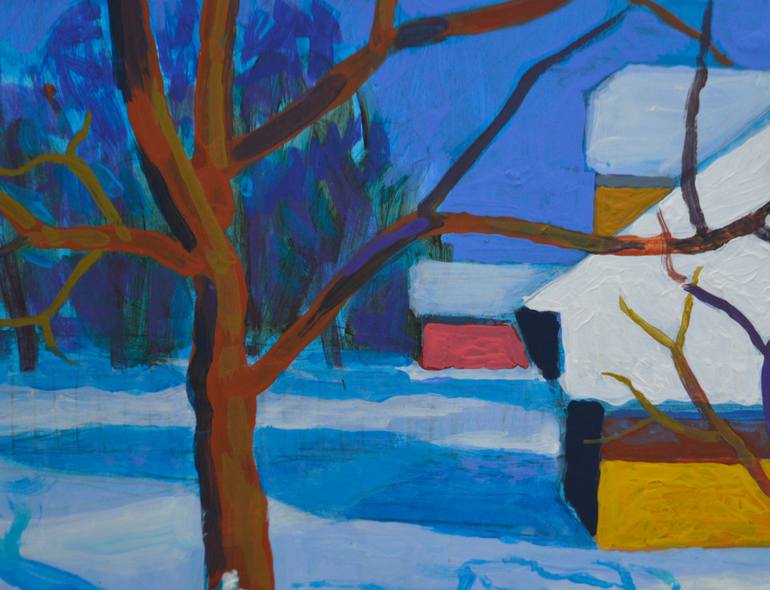 Original Expressionism Landscape Painting by Mykola Kozlovskyi