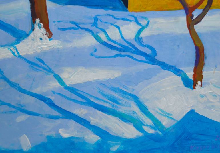 Original Expressionism Landscape Painting by Mykola Kozlovskyi