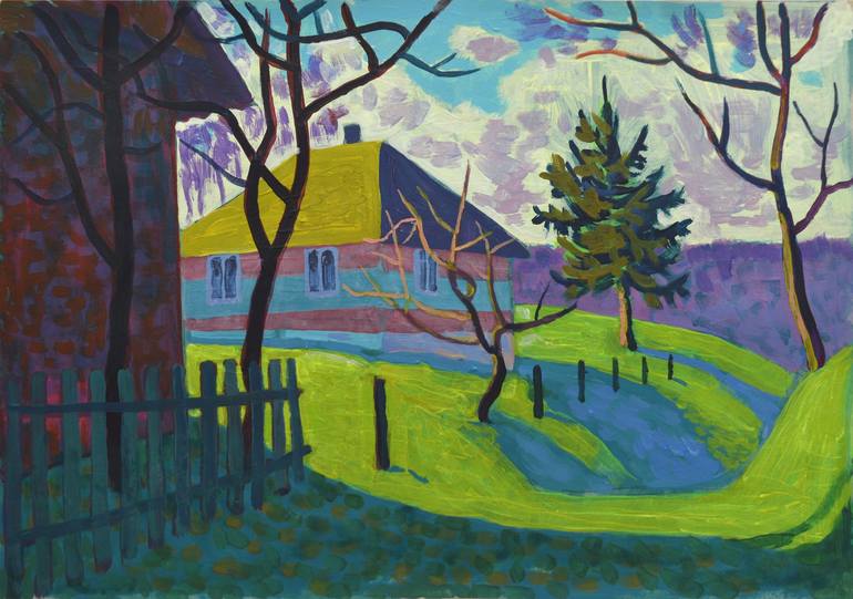 Print of Fauvism Landscape Paintings by Mykola Kozlovskyi